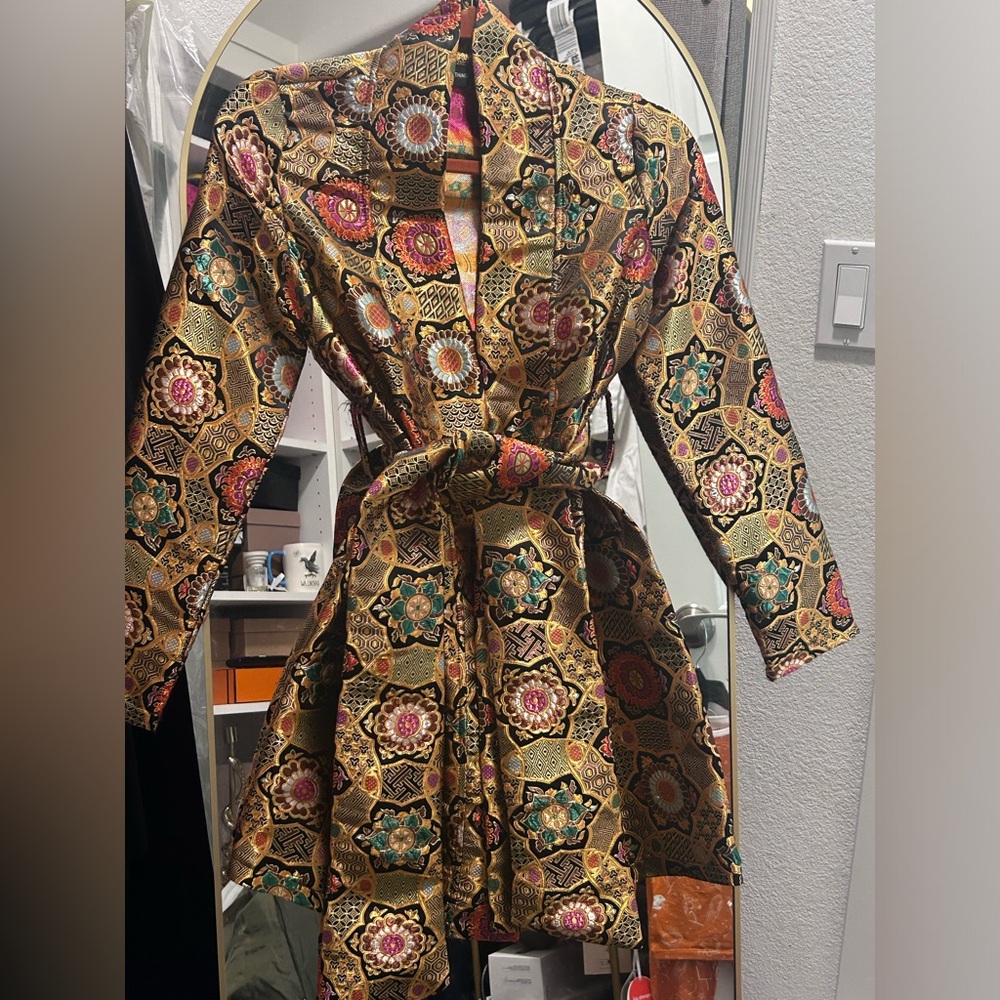 PrettyLittleThing Vibrant Jacquard Dress